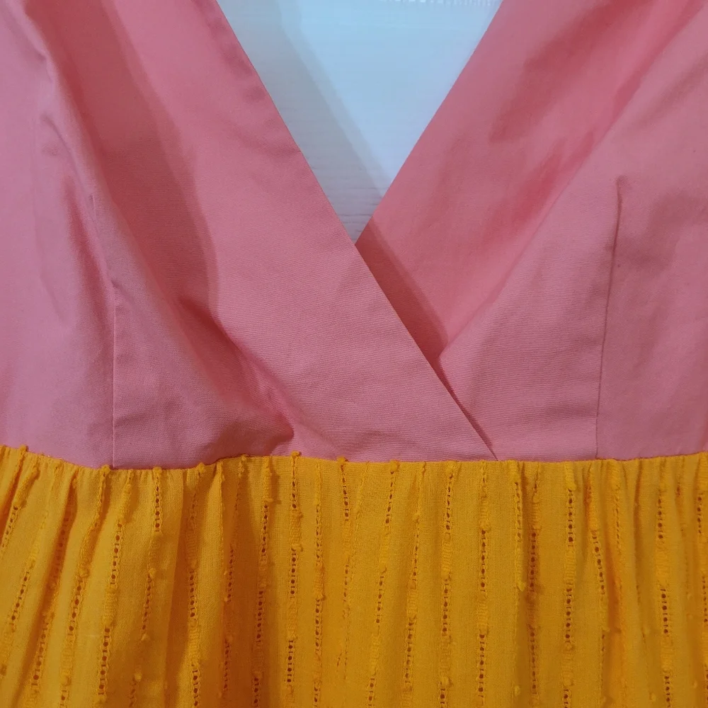 LDT Daphne Maxi Pink and Orange Dress. New with Tags. - Picture 8 of 13